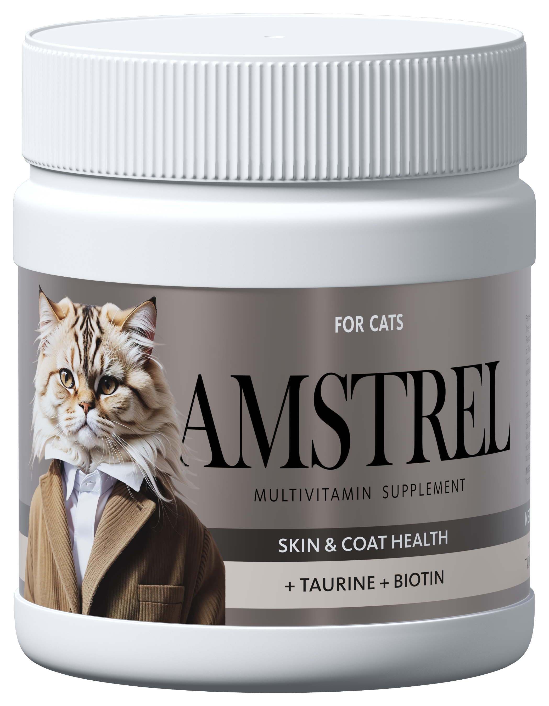 Amstrel cat supplement for skin and coat health