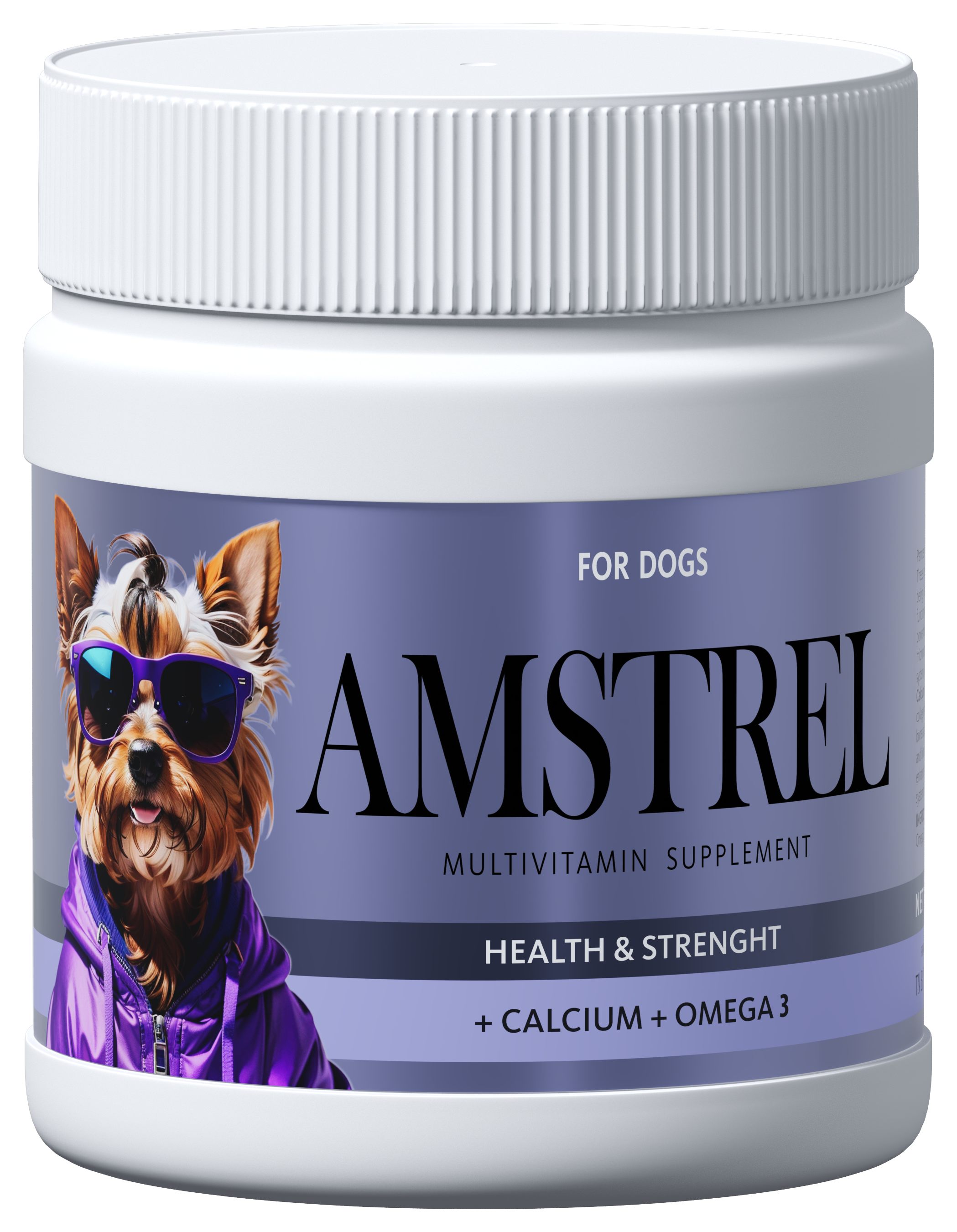 Amstrel dog supplement for health and strength